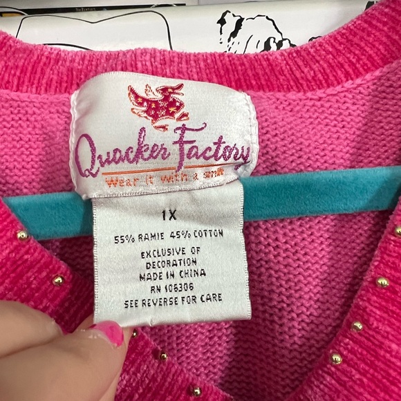 Quackery factory sequin snowman ugly Christmas sweater - Picture 3 of 6